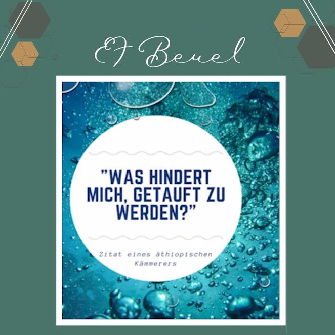 Was hindert mich getauft zu werden?